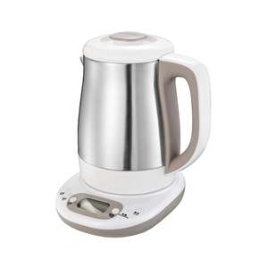 Hervidor eléctrico de acero inoxidable con modulador de leche de 1,2 l