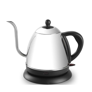 Hervidor vertedor con cuello de cisne de 1,0 l de acero inoxidable