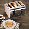 Tostadora de 4 rebanadas Ranura ancha 6 configuraciones