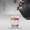 Hervidor eléctrico inalámbrico de acero inoxidable estilo retro de 1,8 l