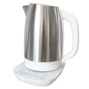 Hervidor de agua de acero inoxidable con modulador de leche eléctrico de 1,7 l