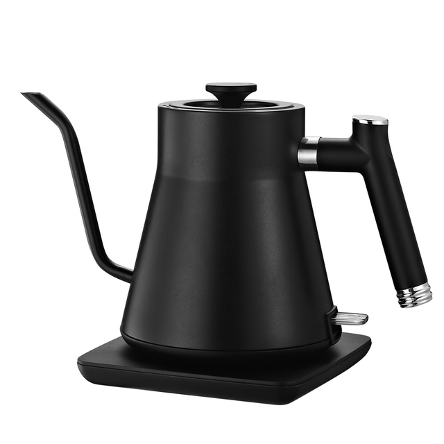 Hervidor de agua de acero inoxidable con cuello de cisne de 0,8 l