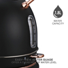 Hervidor eléctrico inalámbrico de acero inoxidable estilo retro de 1,8 l