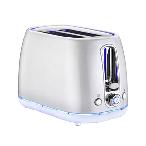 Tostadora de 2 rebanadas con ranura extra ancha y tira LED iluminada