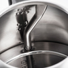 Hervidor vertedor con cuello de cisne de 1,0 l de acero inoxidable